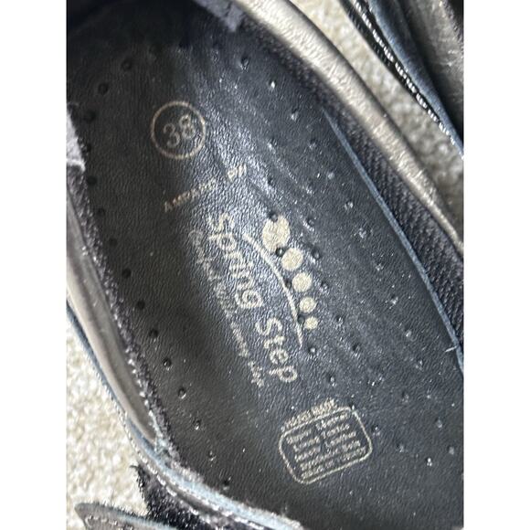 SPRING STEP Amparo Mary Jane Flat Shoes Charcoal 38 7.5 - Picture 3 of 9